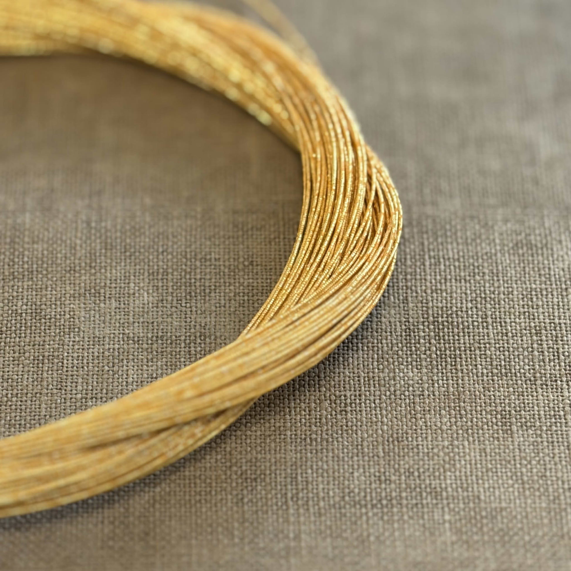 Soft iridescent mizuhiki cord, spark gilt